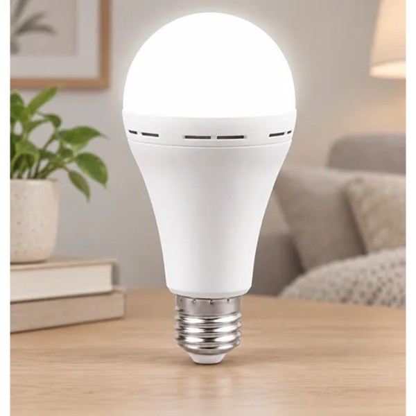Фото - Лампочка светодиодная аккумуляторная INTELIGENTES LED АС9W DC3W 1200 6400K
