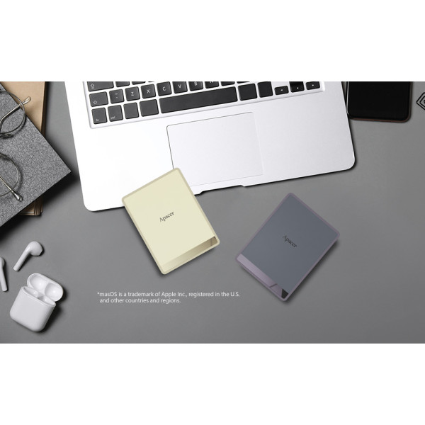 Фото - SSD-накопичувач зовнішній Apacer AS724 2TB USB 3.2 Gen.2 Type-C Mauve (AP2TBAS724M-1)