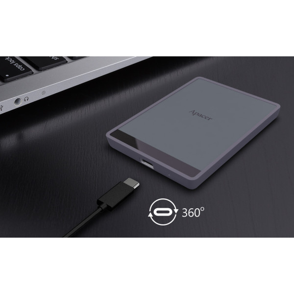 Фото - SSD-накопичувач зовнішній Apacer AS724 2TB USB 3.2 Gen.2 Type-C Mauve (AP2TBAS724M-1)