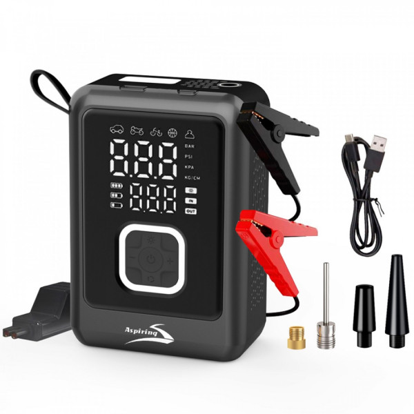 Фото - Пускозарядное устройство Aspiring Jump 4 Power bank 8000мАh, 3-in-1 с компрессором 100W (VTR-P4)