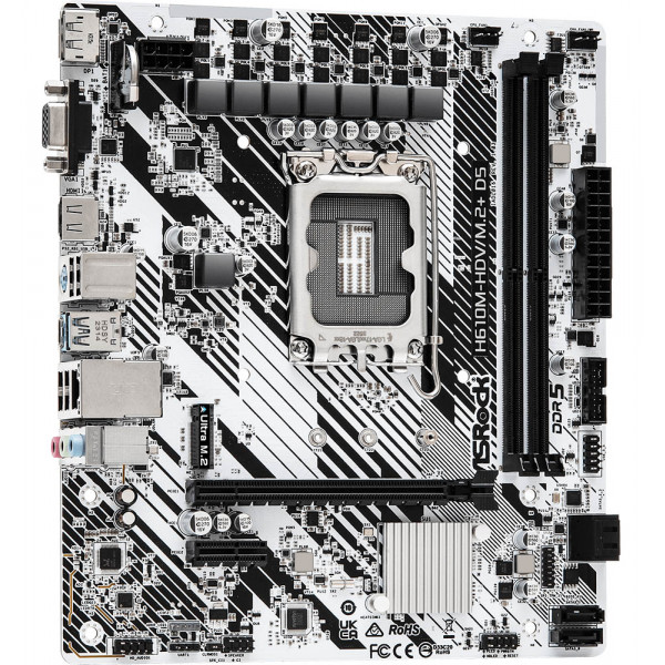Фото - Материнська плата ASRock H610M-HDV/M.2+ D5
