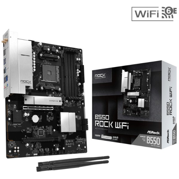 Фото - Материнська плата ASRock B550 ROCK WIFI