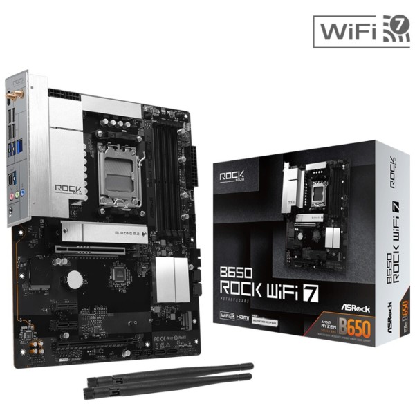Фото - Материнська плата ASRock B650 ROCK WIFI 7 4xDDR5