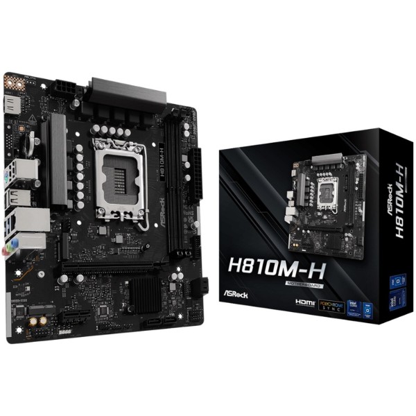Фото - Материнська плата ASRock H810M-H DDR5