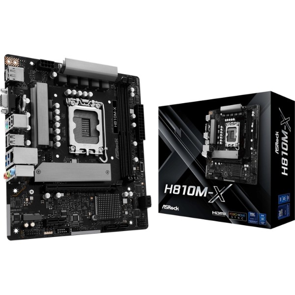 Фото - Материнська плата ASRock H810M-X DDR5