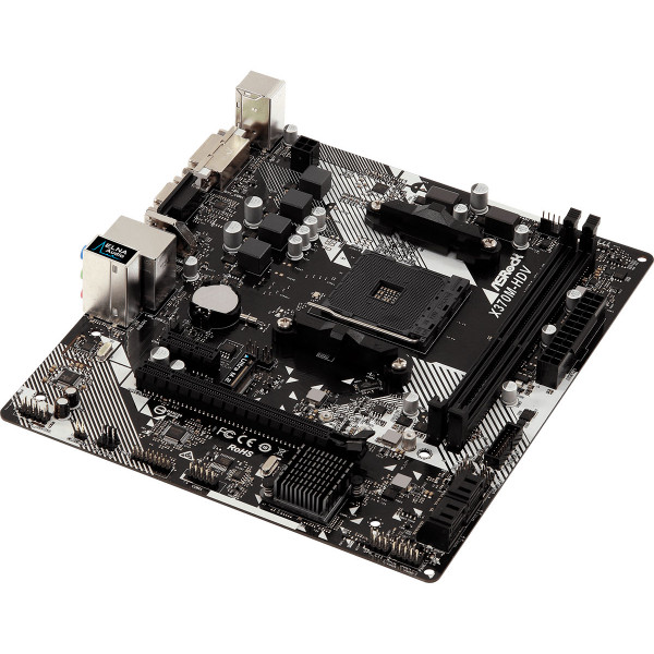 Фото - Материнська плата ASRock X370M-HDV R4.0