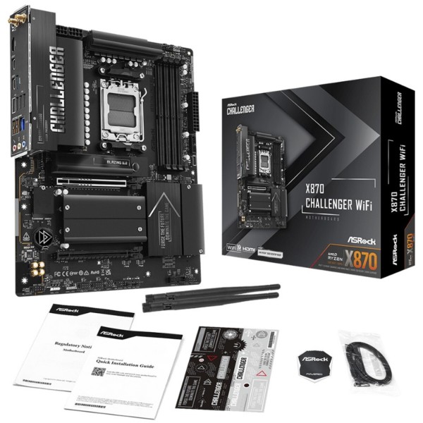 Фото - Материнська плата ASRock X870 CHALLENGER WIFI 4xDDR5