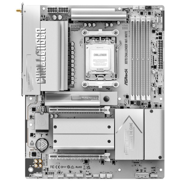 Фото - Материнська плата ASRock X870 CHALLENGER WIFI WHITE 4xDDR5 Фото - Материнська плата ASRock X870 CHALLENGER WIFI WHITE 4xDDR5