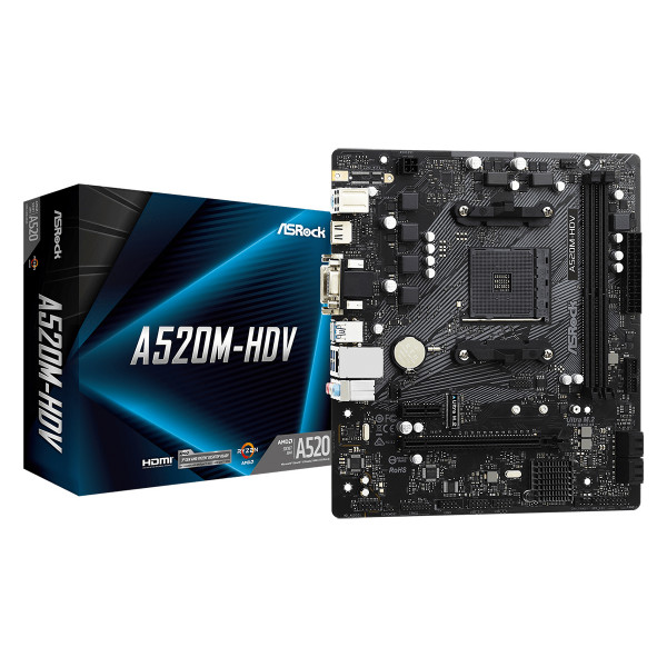 Фото - Материнська плата ASRock A520M-HDV Socket AM4