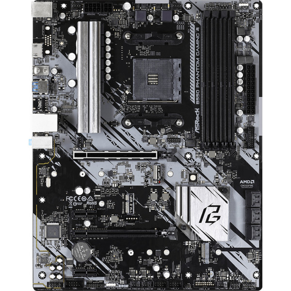 Фото - Материнська плата ASRock AMD AM4 B550 4DDR4 2PCIex16 2M.2 HDMI (B550 Phantom Gaming 4)