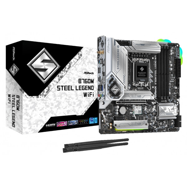 Фото - Материнська плата ASRock B760M STEEL LEGEND WIFI