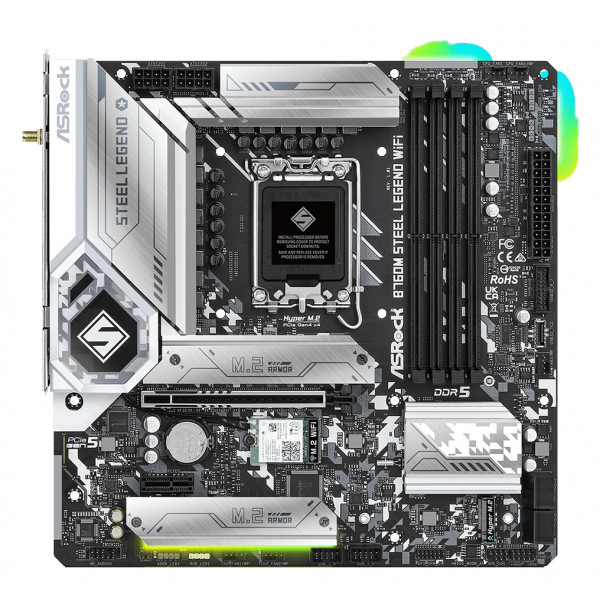 Фото - Материнська плата ASRock B760M STEEL LEGEND WIFI