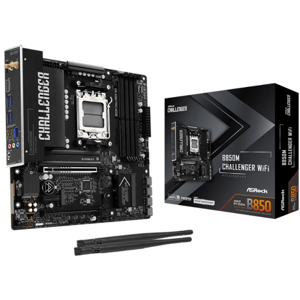 Фото - Материнська плата ASRock B850M CHALLENGER WIFI