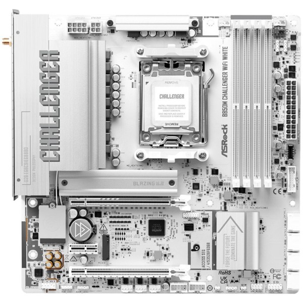 Фото - Материнська плата ASRock B850M CHALLENGER WIFI WHITE