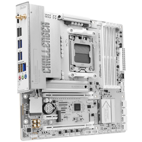 Фото - Материнська плата ASRock B850M CHALLENGER WIFI WHITE