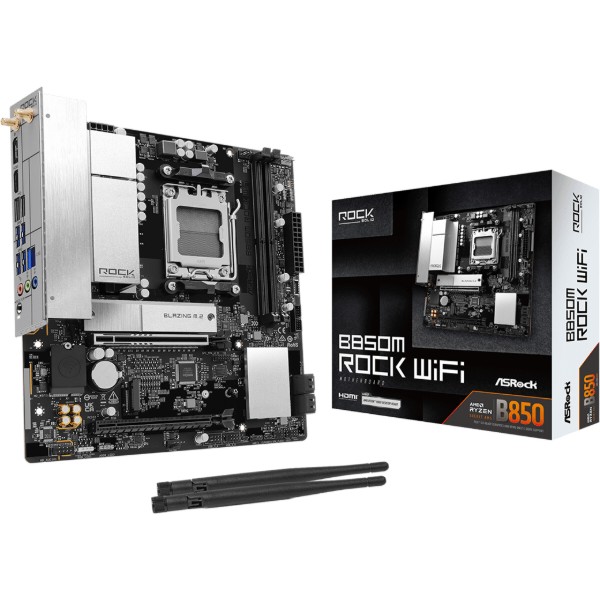 Фото - Материнська плата ASRock B850M ROCK WIFI
