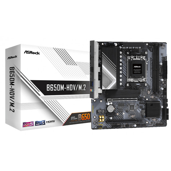 Фото - Материнська плата ASRock DDR5 B650M-HDV/M.2