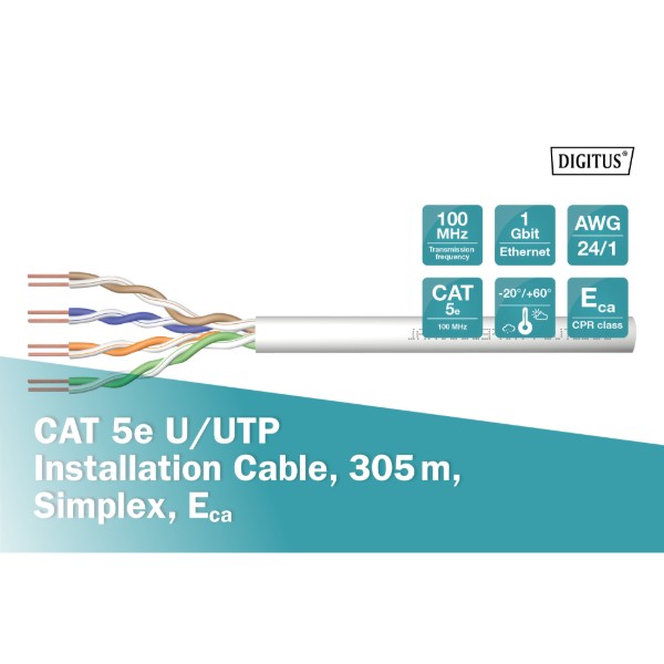 Фото - Кабель патч-корд Assmann CAT 5e U-UTP grey (DK-1511-V-305-1)