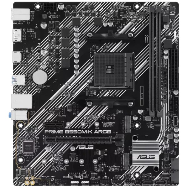 Фото - Материнська плата Asus PRIME B550M-K ARGB DDR4 (90MB1GC0-M0EAY0)