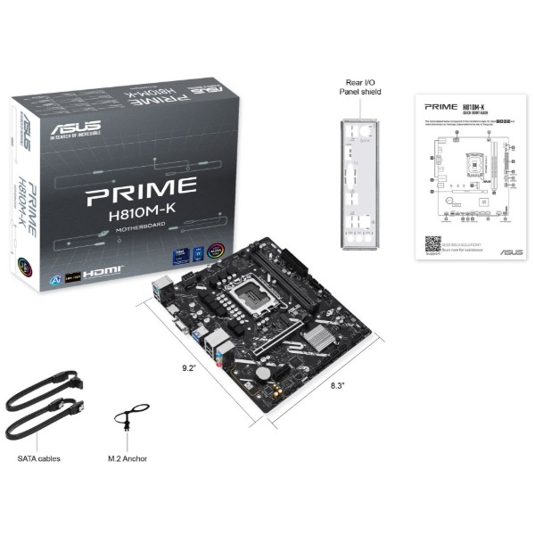 Фото - Материнська плата Asus PRIME H810M-K (90MB1N10-M0EAY0)