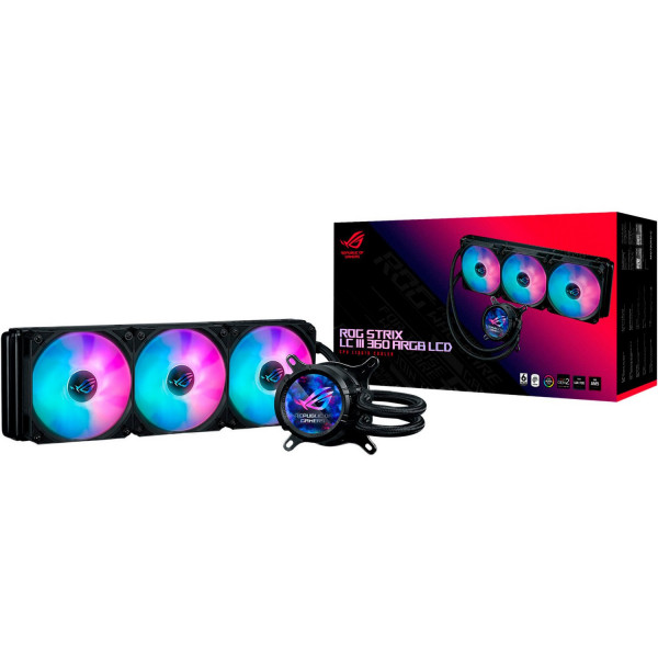 Фото - Водяна система охолодження Asus ROG Strix LC III 360 ARGB LCD (90RC00W1-M0UAY0)