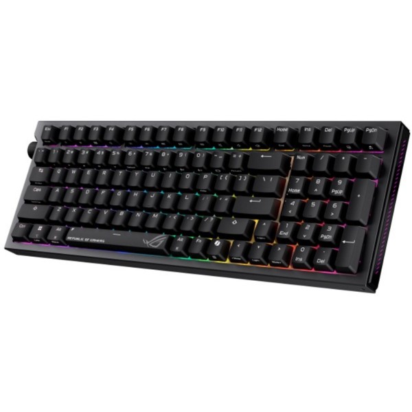 Фото - Клавіатура бездротова ігрова Asus ROG Strix Morph 96 Wireless (90MP04IF-BKMA03)