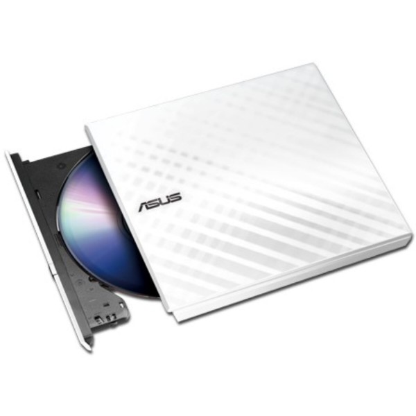 Фото - Привод оптический внешний Asus SDRW-08D2S-U LITE DVD+-R/RW burner USB2.0 White (90-DQ0436-UA221KZ)