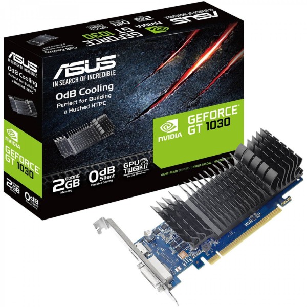 Фото - Відеокарта Asus GF GT 1030 2 Гб GDDR5 (GT1030-SL-2G-BRK)