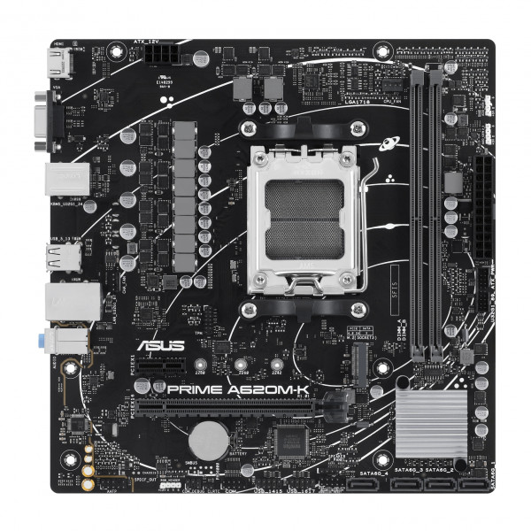 Фото - Материнська плата Asus PRIME A620M-K DDR5