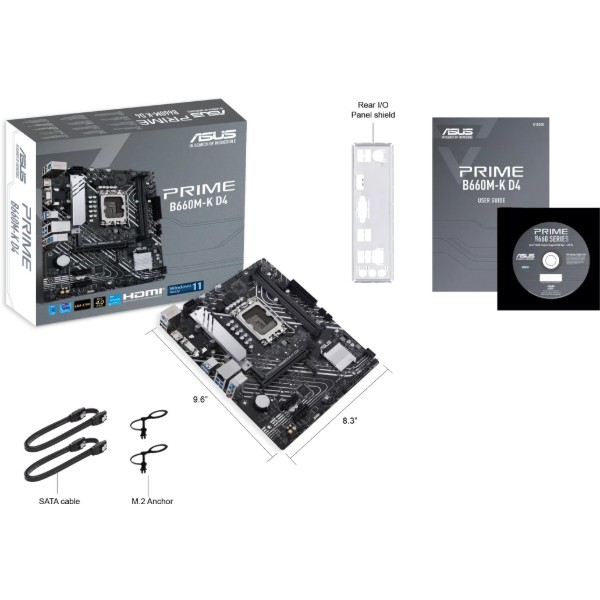 Фото - Материнська плата Asus PRIME B660M-K D4