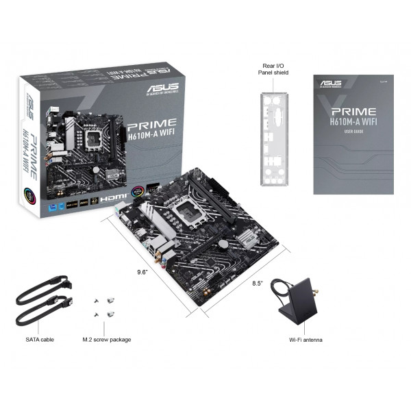 Фото - Материнська плата Asus PRIME H610M-A WIFI DDR5
