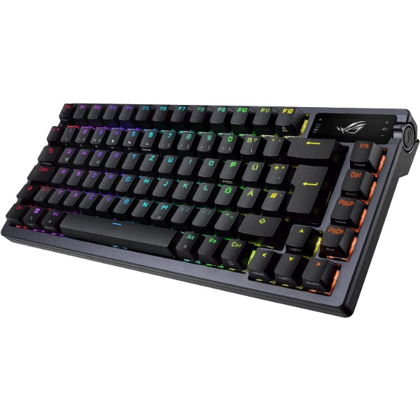 Фото - Клавіатура бездротова ігрова Asus ROG Azoth RGB 81key NX RD USB/WL/BT EN Black
