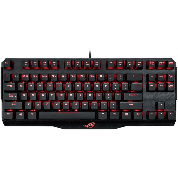 Фото - Клавиатура проводная игровая Asus ROG Claymore CORE USB MX Cherry Red ENG (90MP00I0-B0EA00)