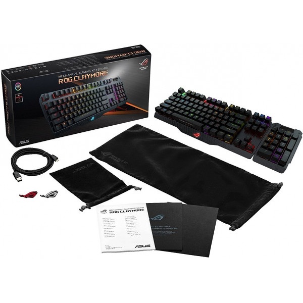 Фото - Клавиатура проводная игровая Asus ROG Claymore USB MX Cherry Red UKR (90MP00E0-B0UA00)