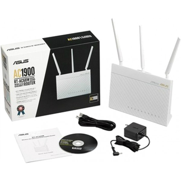 Фото - Маршрутизатор интернет WiFi5 Asus RT-AC68U White