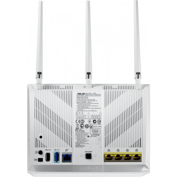 Фото - Маршрутизатор интернет WiFi5 Asus RT-AC68U White