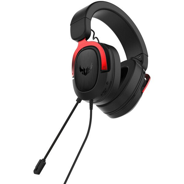 Фото - Гарнітура дротова ігрова Asus TUF Gaming H3 Red