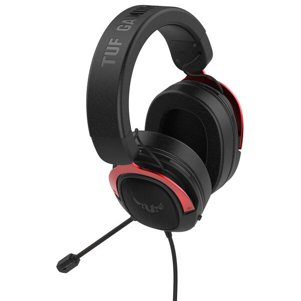 Фото - Гарнітура дротова ігрова Asus TUF Gaming H3 Red