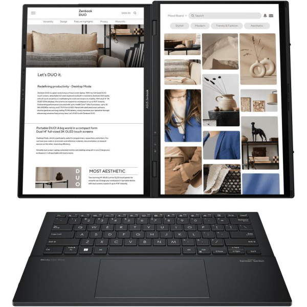 Фото - Ноутбук Asus Zenbook DUO (2024) UX8406 UX8406CA-QL047X Inkwell Gray