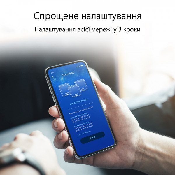 Фото - MESH система WiFi6 ZenWiFi XD4 Black (XD4-1PK-BLACK)