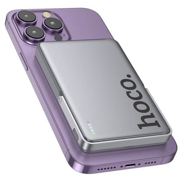 Фото - Батарея мобільна HOCO Q36 Sunlight PD20W Magnetic 5000 mAh Metal Grey (714986)