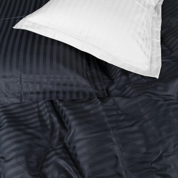 Фото - Комплект постільної білизни дитячий MirSon Satin Stripe 30-0021 + 30-0001 Atanelly 110х140 (2200005247396)