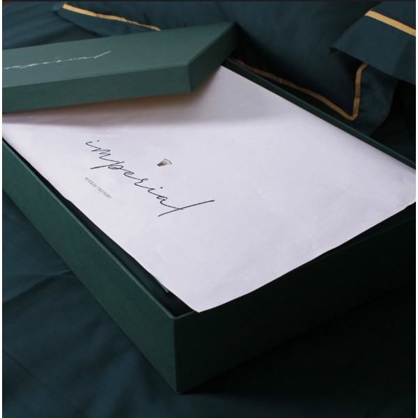Фото - Простынь двуспальная MirSon Imperial Satin Catania 180х200 см (2200008581015)