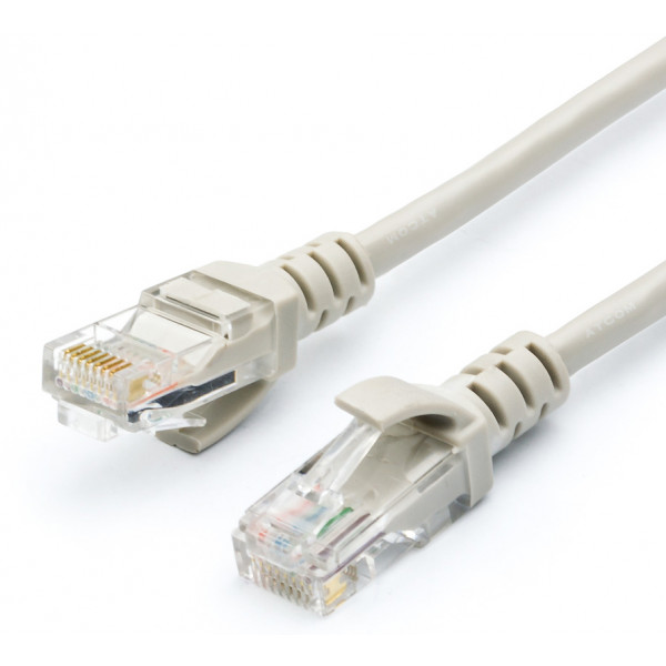 Фото - Кабель патч-корд Atcom Cat.5e UTP, RJ45 7.5m Grey (9165)