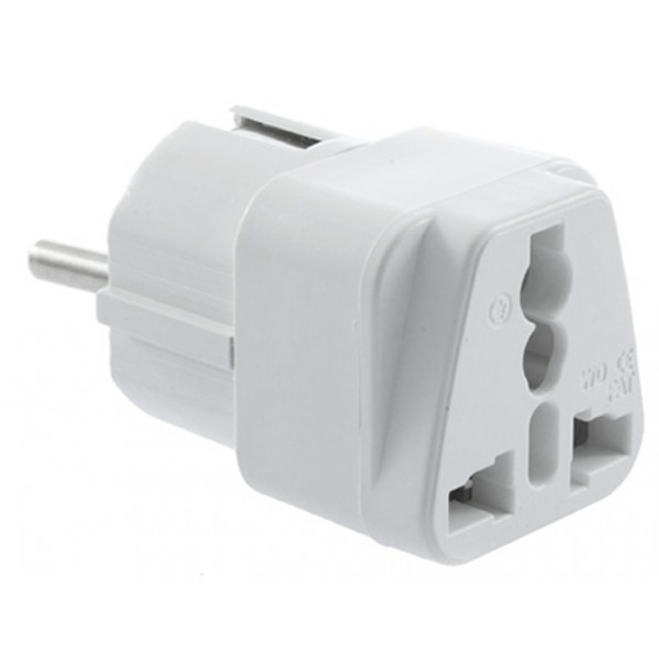 Фото - Переходник Евро 220В Atcom UK/US - EU White (17441)