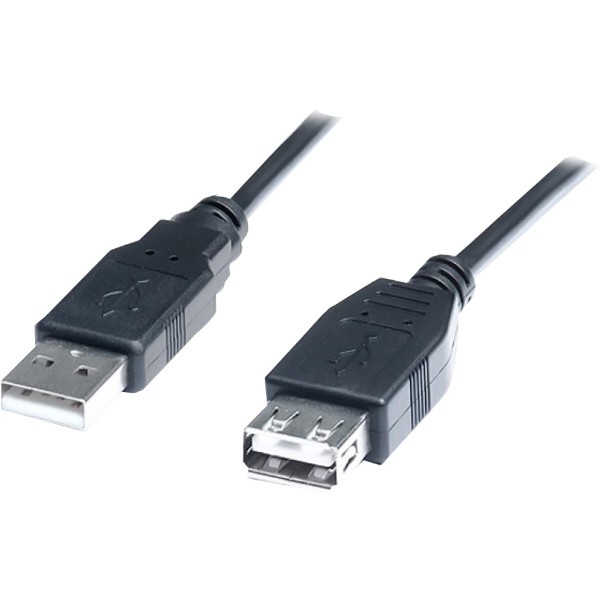 Фото - Кабель USB type A - USB type A Atcom USB2.0 AM/AF 1.5m (17206)
