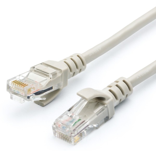 Фото - Кабель патч-корд Atcom UTP Geplink Cat.5e 26AWG 2m Gray (GL8002)