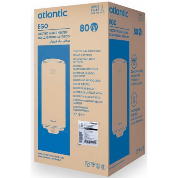 Фото - Водонагреватель Atlantic Opro Ego VM 080 D400S (1200W)