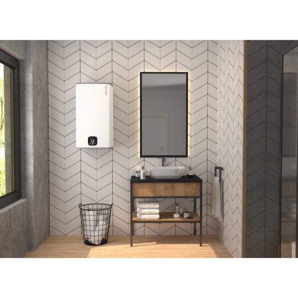 Фото - Водонагрівач Atlantic Steatite Cube WI-FI ES-VM 100 S4 C2 WD (2400W) white