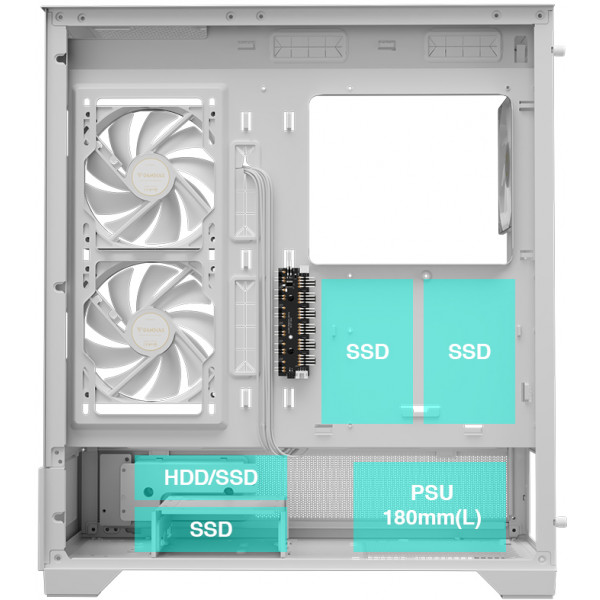 Фото - Корпус Gamdias ATLAS M1 WH Mid-Tower (4712960139572)